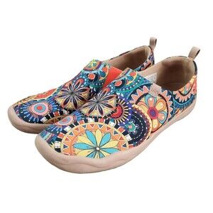 UIN Blossom Toledo Slip On Comfort Shoes Women’s US 8.5 Colorful Cotton